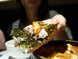 涓豆腐 - 頗有特色的海苔包飯吃法